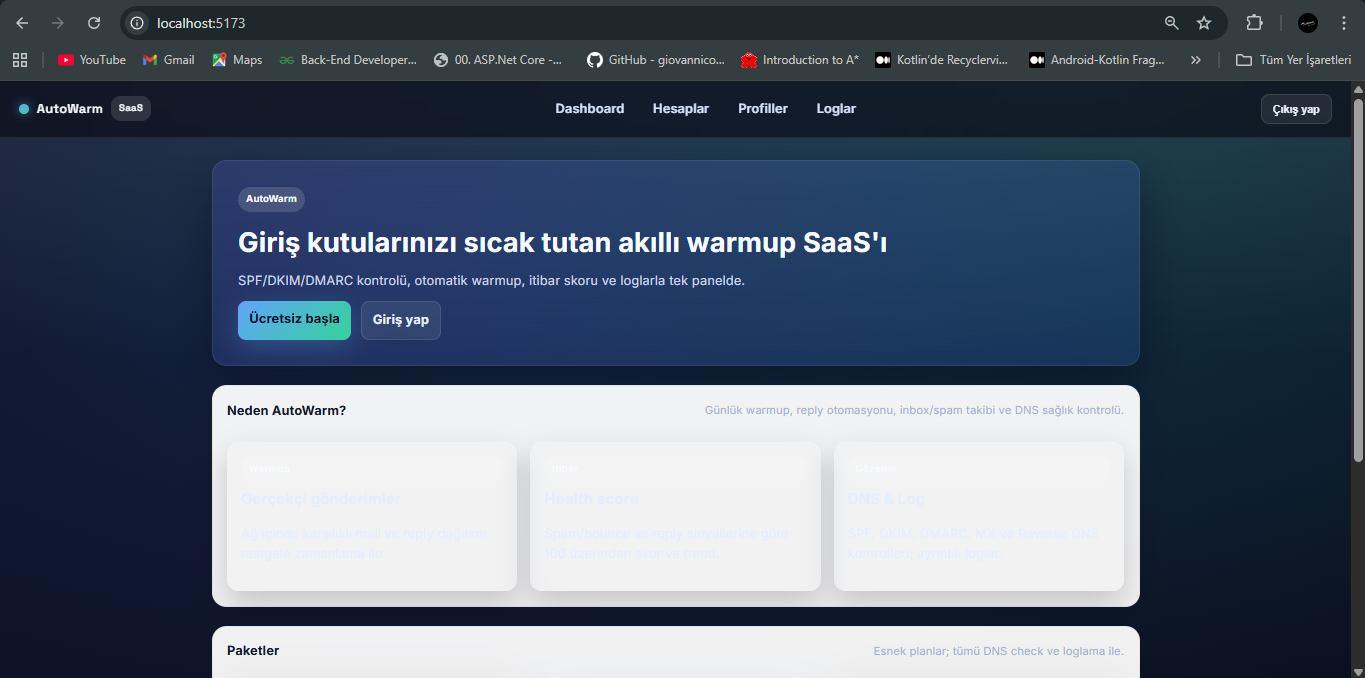Mail Warmup (.Net Core 8.0)