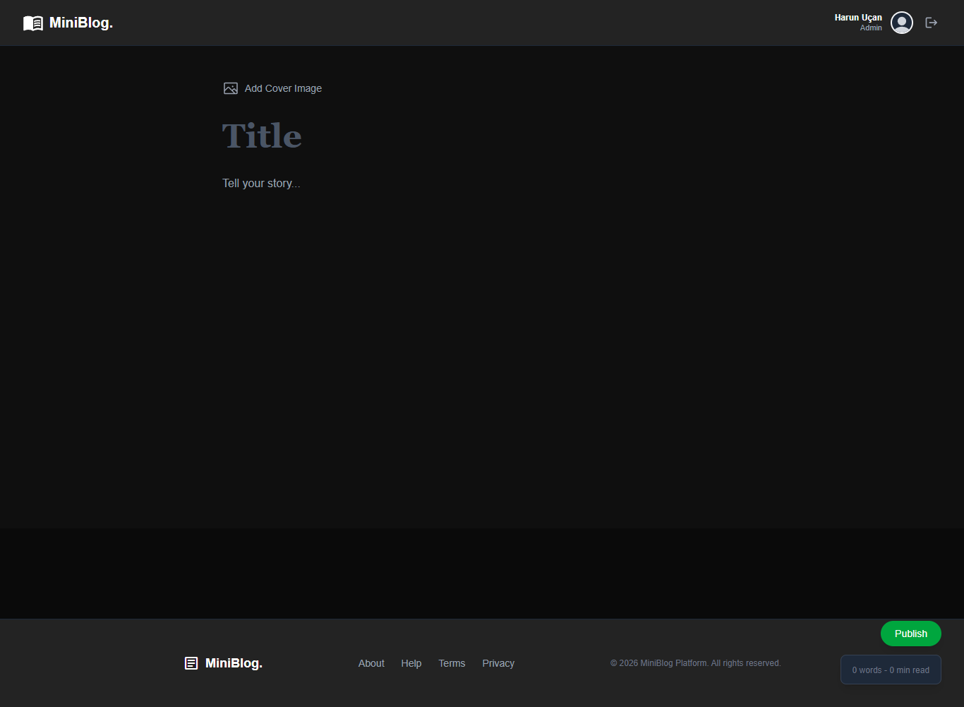 Mini Blog (Next.js | NestJS)