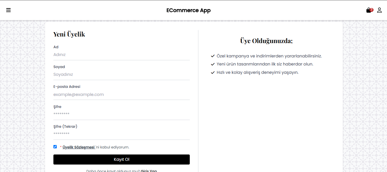 E-Ticaret Sitesi