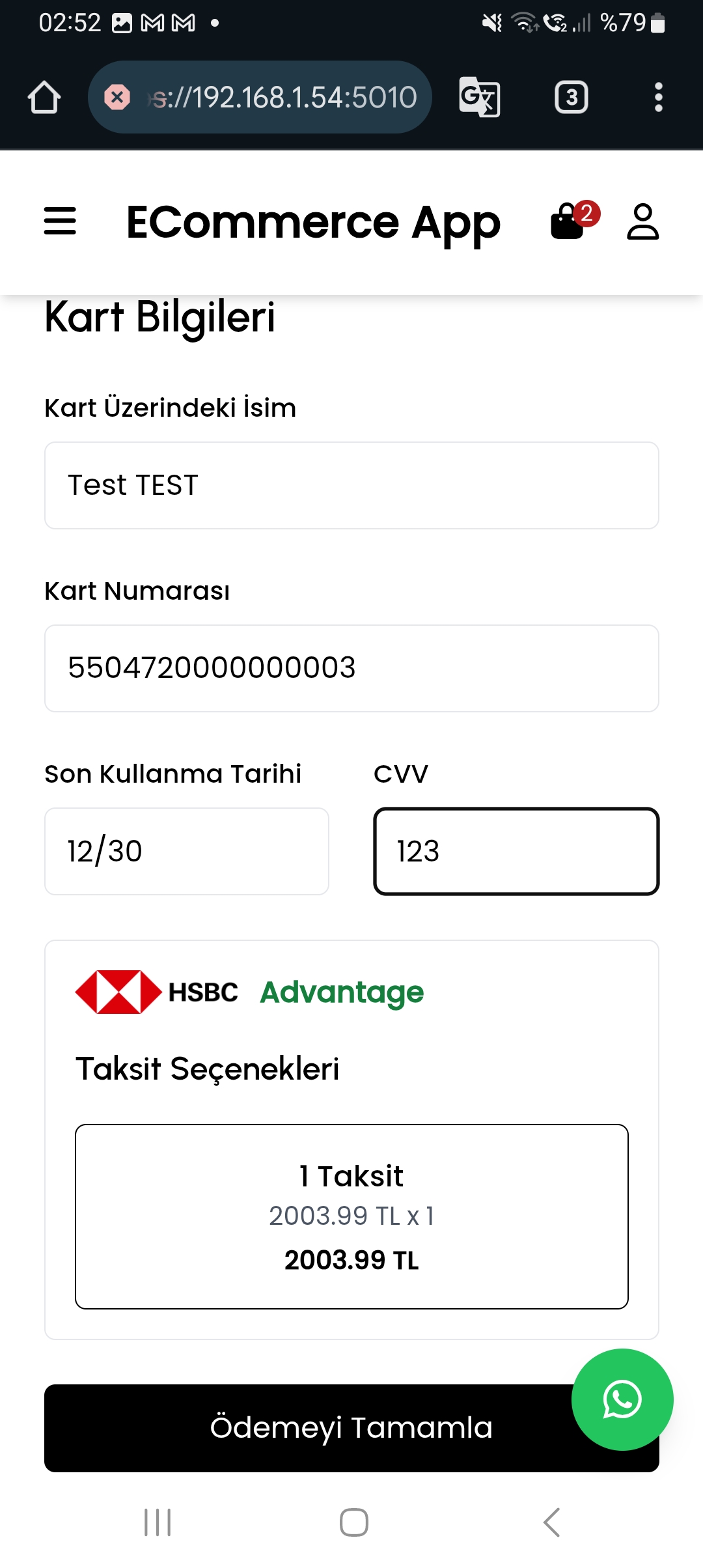 E-Ticaret Sitesi