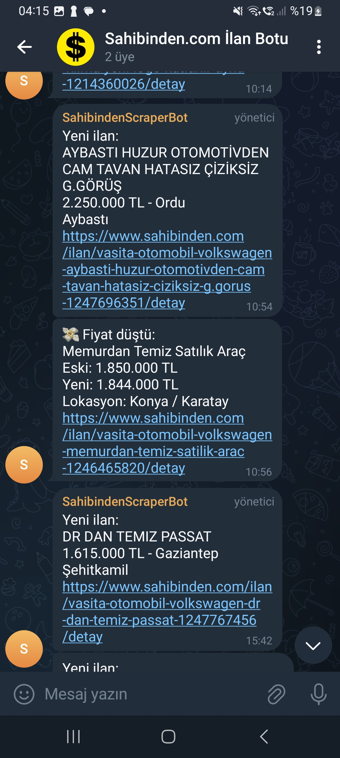 İlan Takip Botu