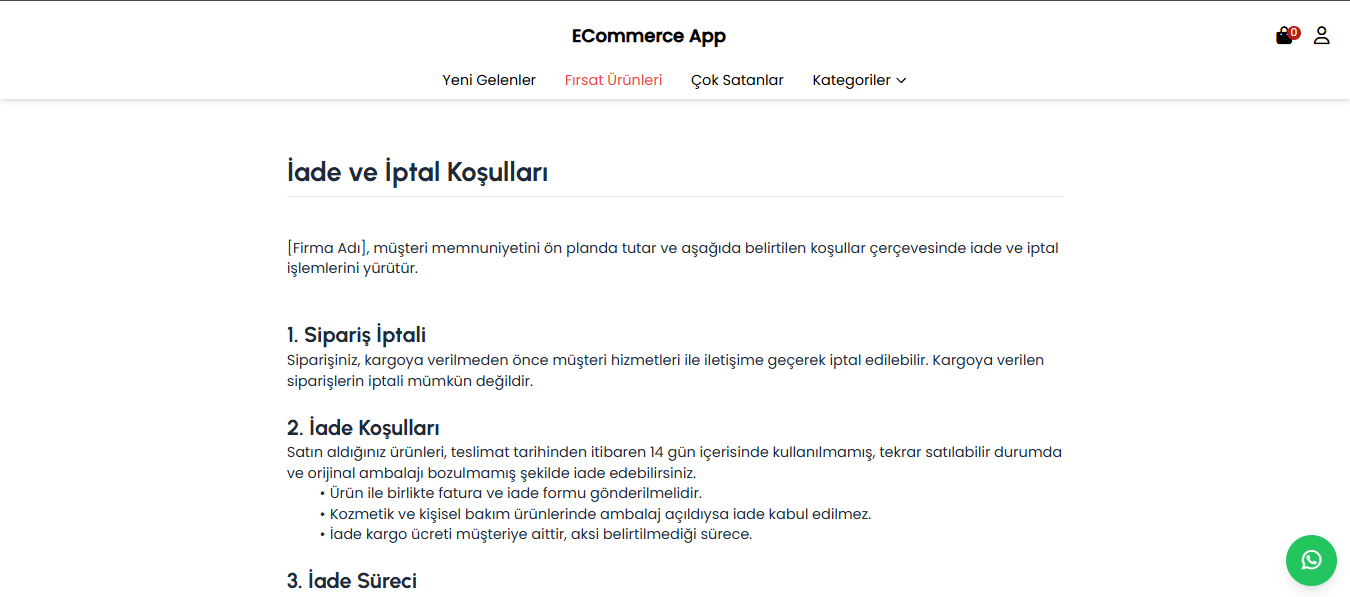 E-Ticaret Sitesi